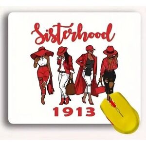 Delta Sigma Theta  Mouse Pad White